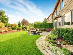 Photo of a beautiful backyard for landscaping inspiration