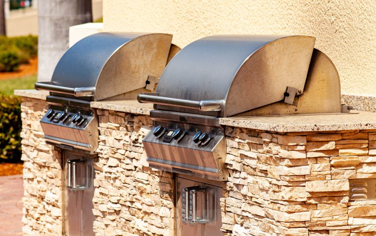 Photo of two Outdoor Kitchen Grills