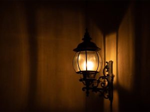 Photo of an outdoor wall light